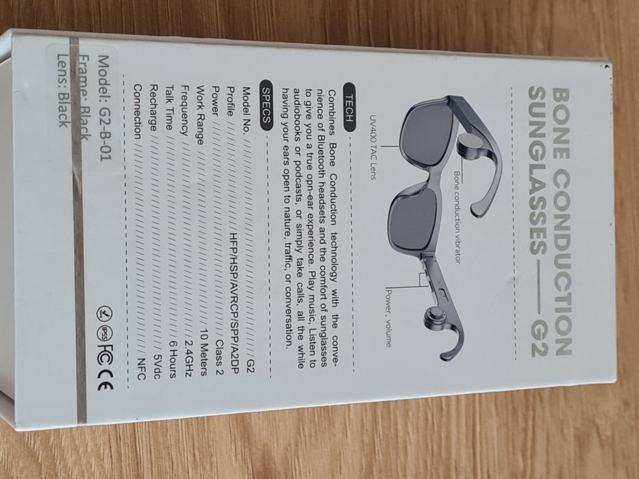Bone conduction sunglasses G2