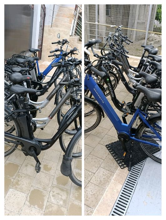 Bicicleta electrica aluminiu Saxonete shimano display led fata spate 1200km made in germany autonomie 140km schimano nexus