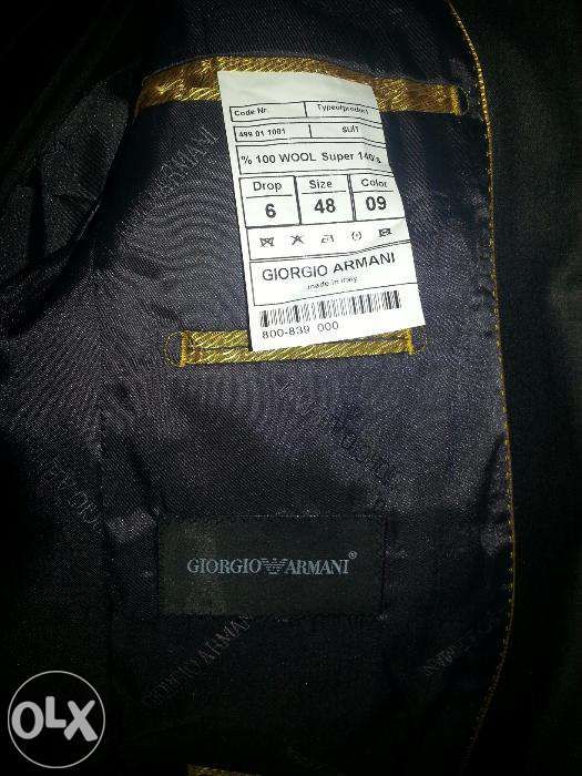 costum armani NOU ! 100% lana! nr 46/48 / bonus pantofi