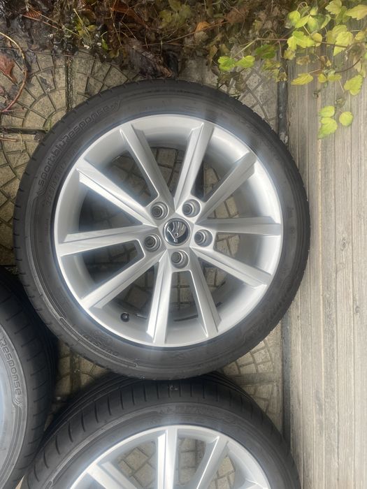 4бр.оригинални лети джанти Skoda 17” Шкода
