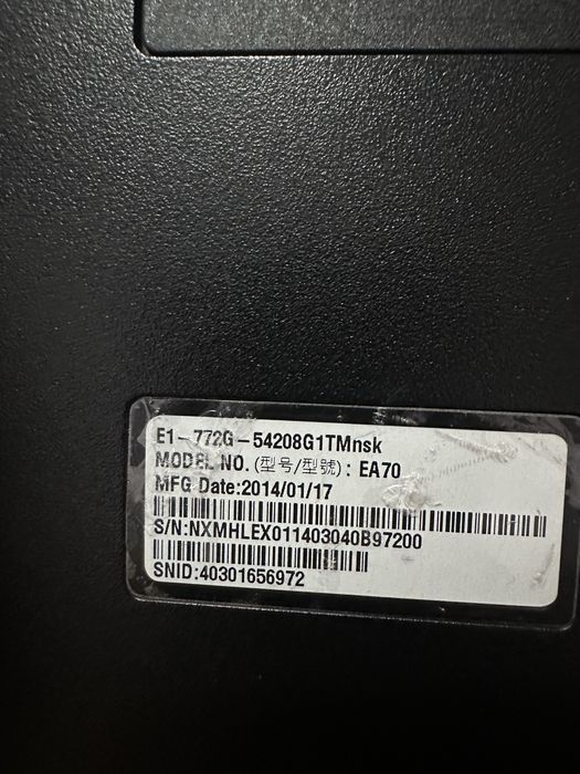 лаптоп Acer EA70 SSD