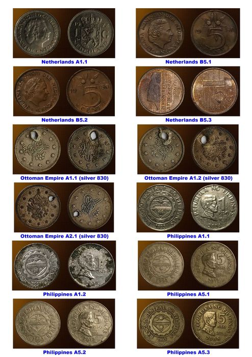 127 монети (вкл. 6 сребърни) 1839 г - 2022 г от 27 държави