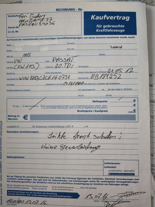 Proprietar | VW Passat B7 2.0 TDI 2012 | Istoric complet Germania-RO | EGR și Distribuție noi