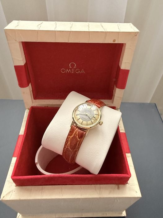 Ceas Aur Dama -Omega De Ville 18k ,Two-Tone Dial , BIJUTERIE