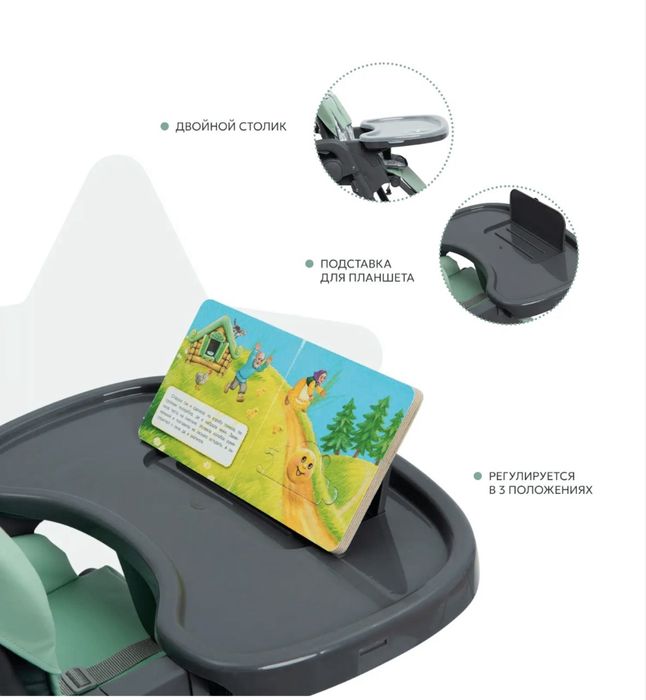 Продаётся стульчик-шезлонг для кормления