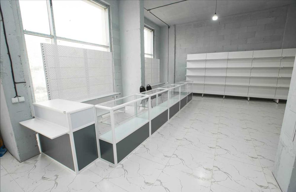 Прилавок витрина, стеклянная, metal oynaly vitrina va prilavkalar