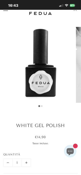 Feuda бял и черн гел лак