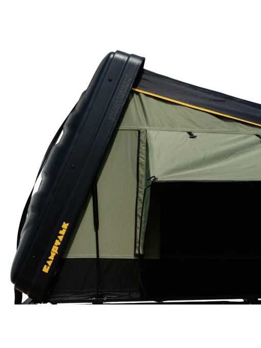 Cort de acoperiș auto CampTalk Silence M pentru 2-3 persoane, 160x210 cm, 58 kg, carcasă rezistentă din ABS, compatibil autovehicule mici, SUV și 4x4