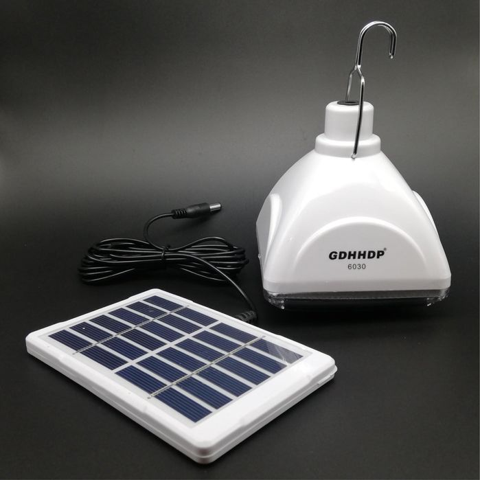 LED Къмпинг лампа за окачване със соларен панел