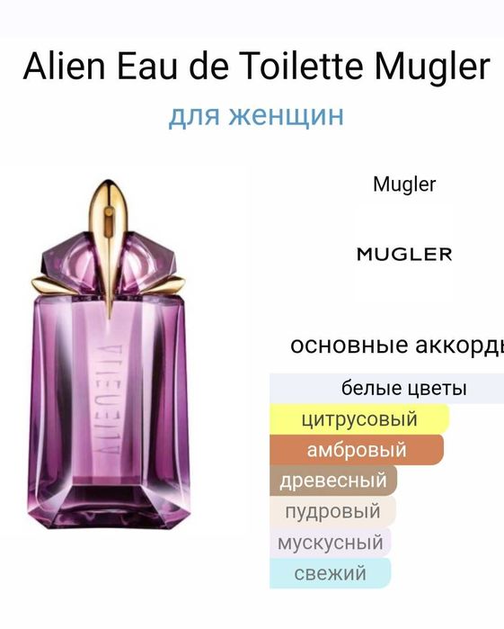 Туалетная  вода Mugler Alien edt