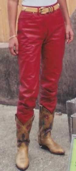 pantaloni de piele dama Harley Davidson , S