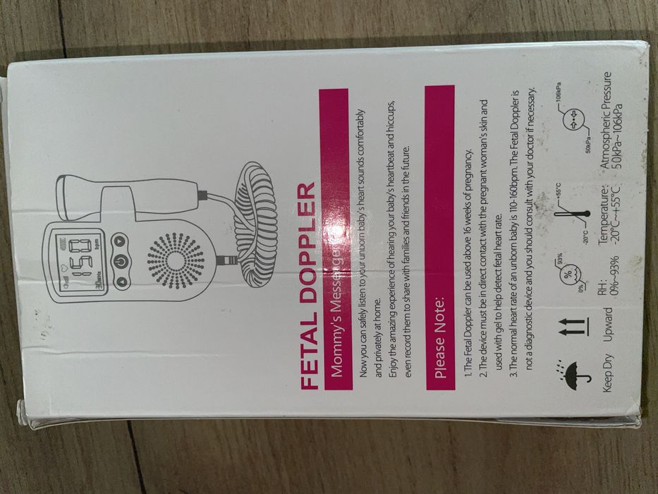 Фетален Доплер за бременни - Безопасен - след 16г.с.