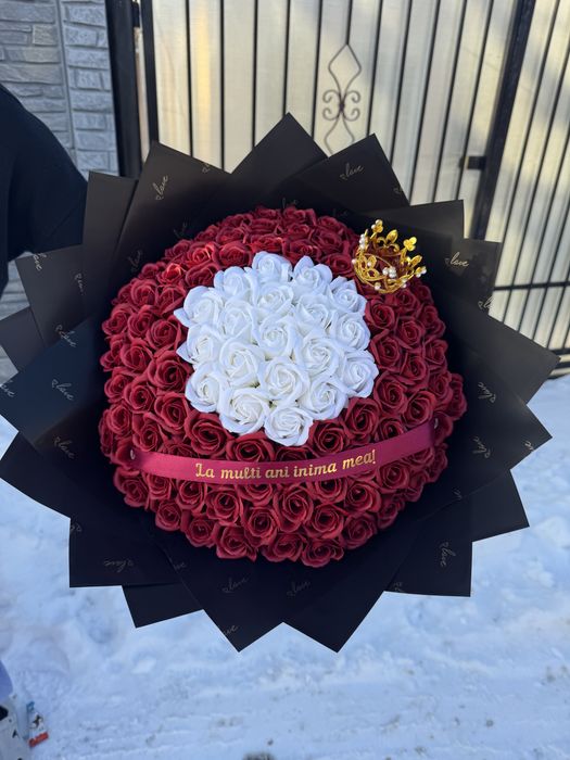 Buchet trandafiri din sapun