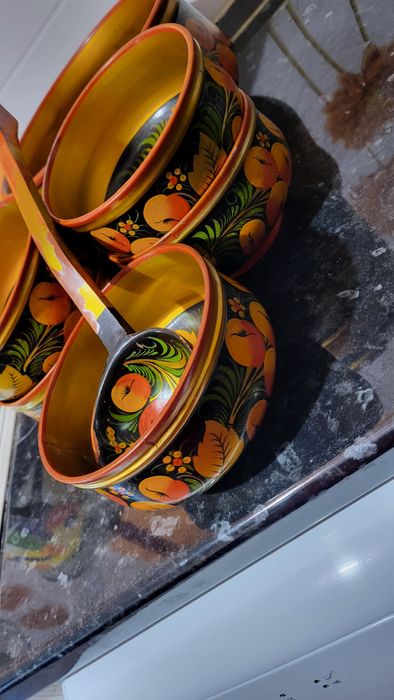 Тегеш астау, деревянная посуда