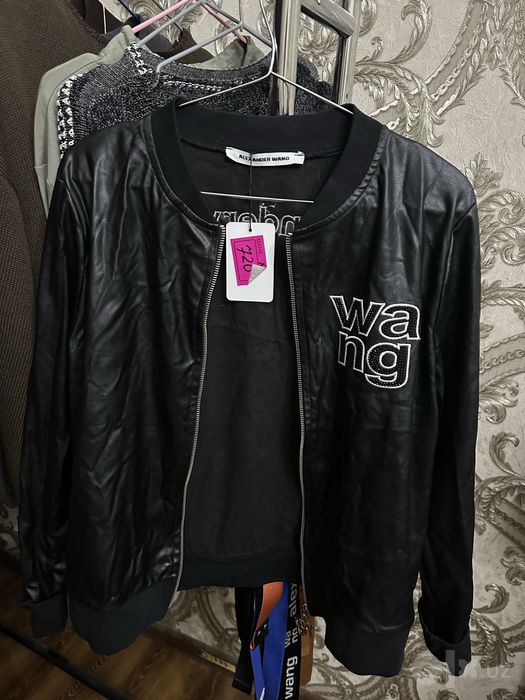 кожанная ветровка от alexander wang