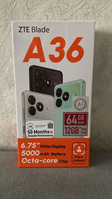 Продам!!! Новый смартфон ZTE A36