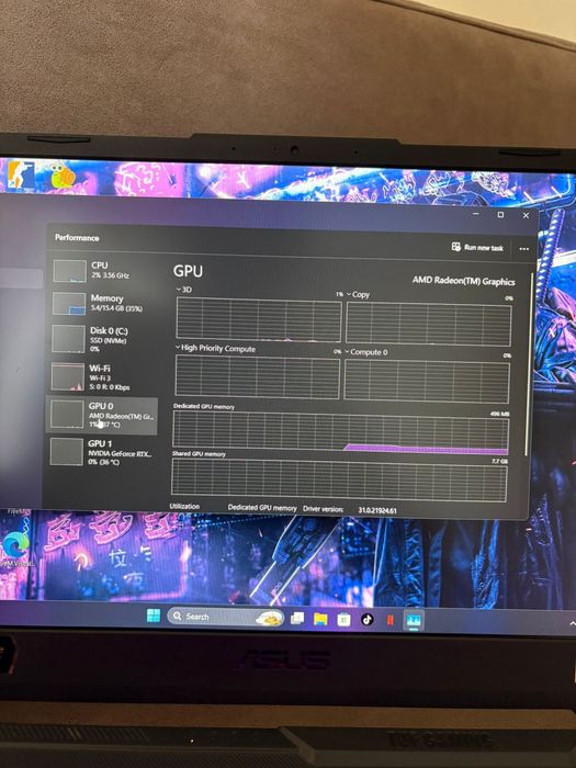 Laptop Asus Tuf A15 gaming