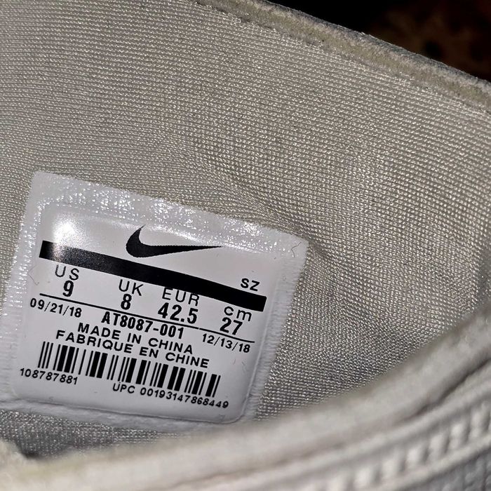 Naik air 180 fear of god