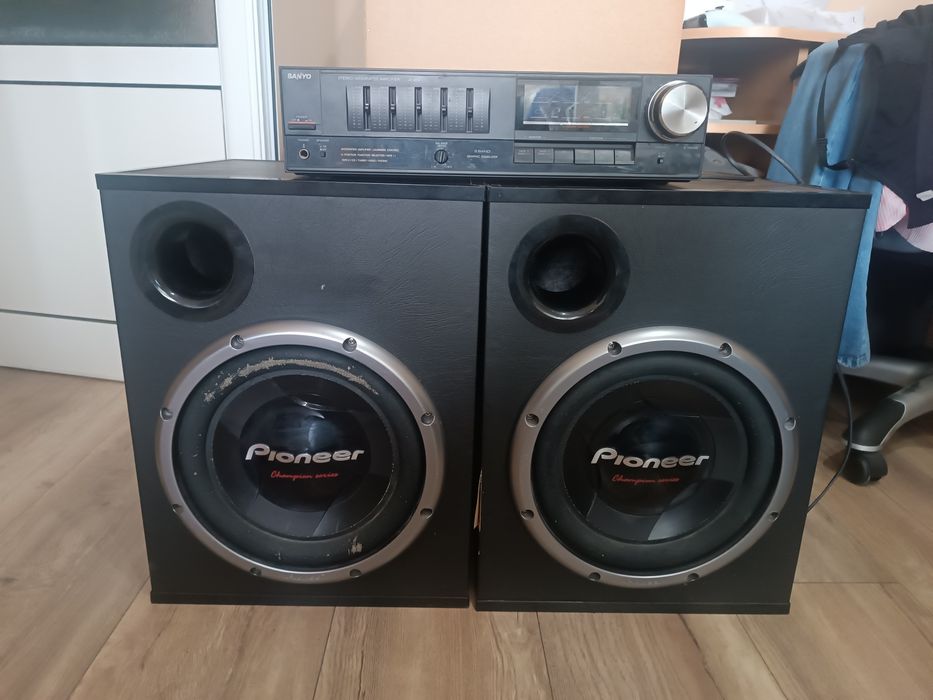 Субуфер с говорители Pioneer ts w308d и усилвател 4
