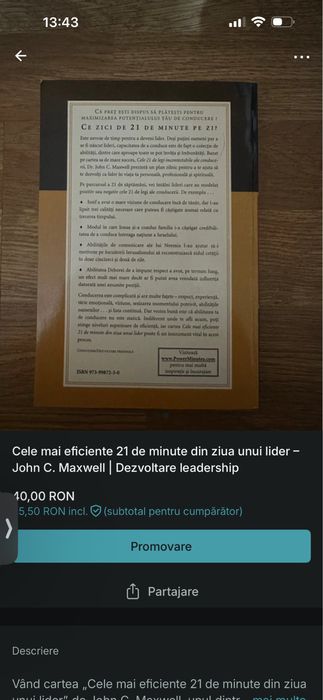 Cele mai eficiente 21 de minute din ziua unui lider – John C. Maxwell