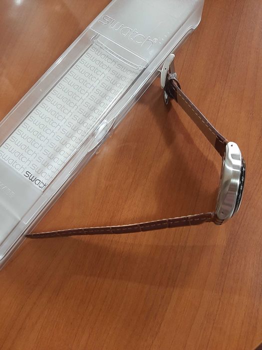 Ceas de colecție SWATCH IRONY CHRONOGRAPH,ediție specială, curea piele