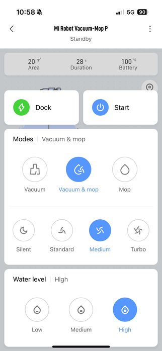Robot aspirator Xiaomi Mi Vacuum-Mop pro + acc noi :550 ron- impecabil