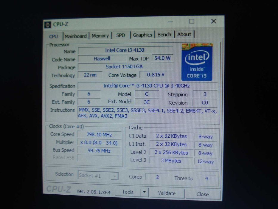 Procesor intel core i3 4130 3.4ghz 4 core sk 1150