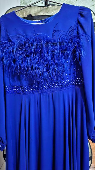 Турецкая платье  синий очень хорошый