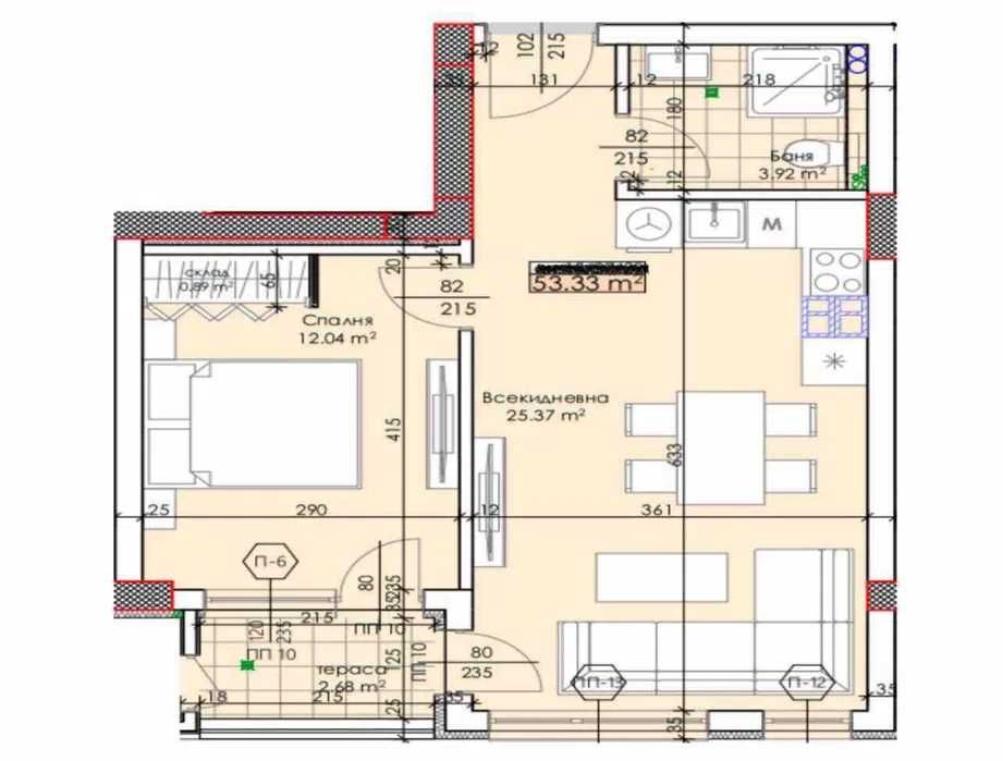 Продава се Тристаен апартамент в Пловдив, Южен - 107 кв.м за 610 €/кв.м - Снимка #7