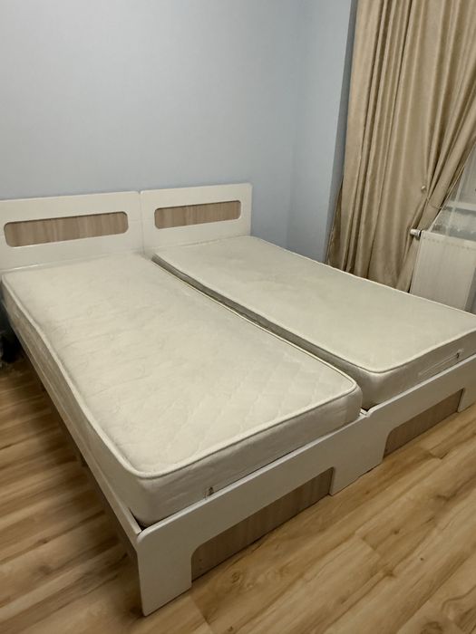 Односпальная кровать с матрасом
