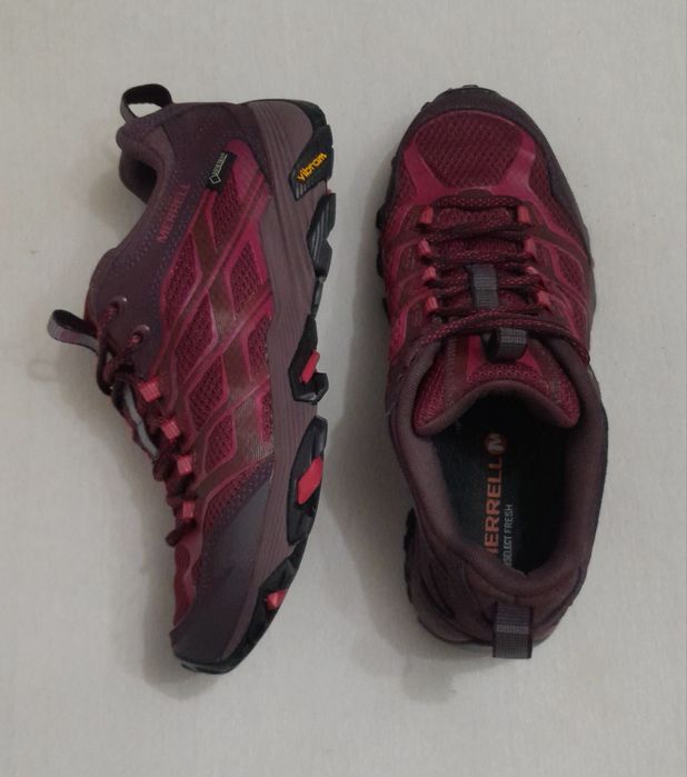 Ghete Gore Tex, semighete Merrell Moab FST Beet Red Vibram, Nr. 38 EU
