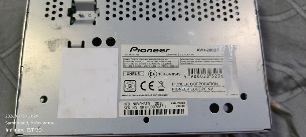 Продается pioneer avh-280