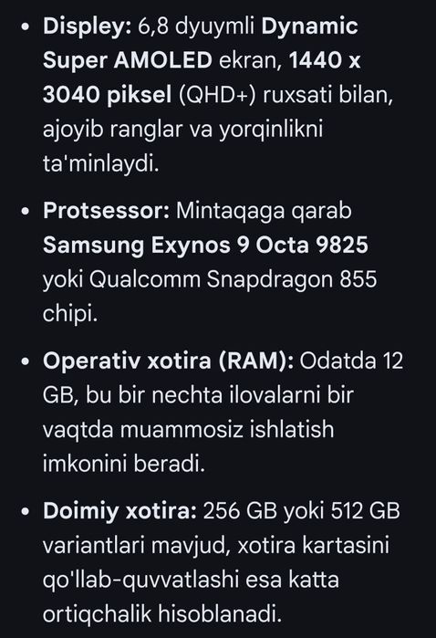 Samsung Galaxi NOTE10+