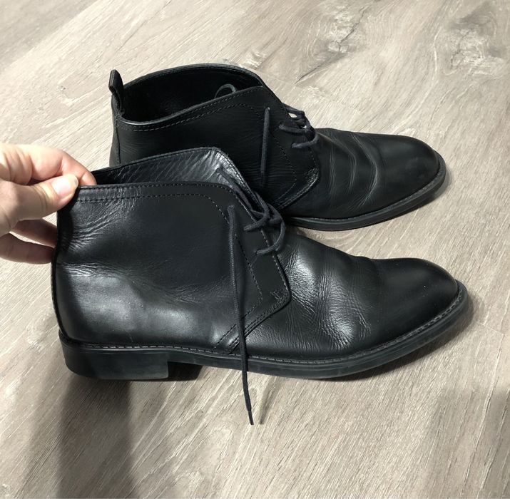 Ghete barbati piele 43 ghete din piele dustin marime 43 ghete negre