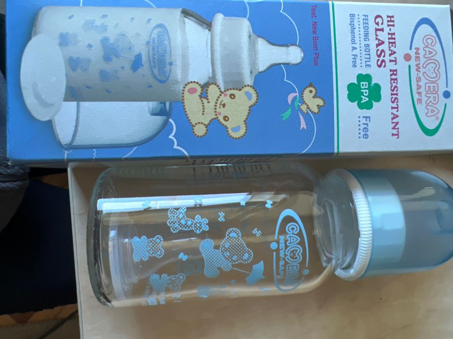 Стъклен биберон Camera 120ml
