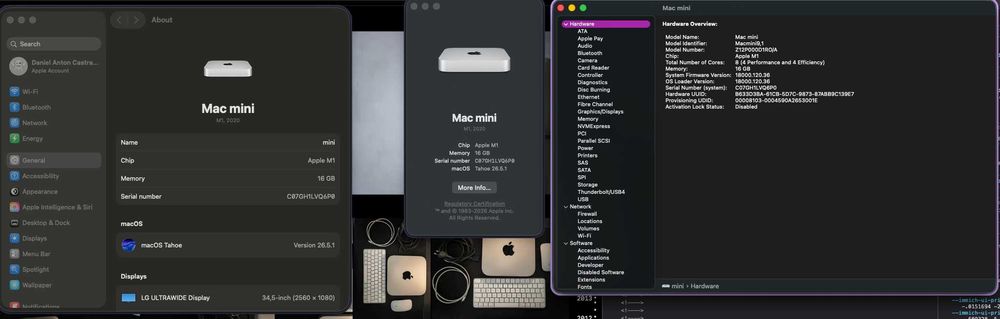 Pachet Complet Apple Mac Mini M1 (16GB RAM, 512GB) + Tastatură Touch ID, Magic Mouse & Dock Elgato