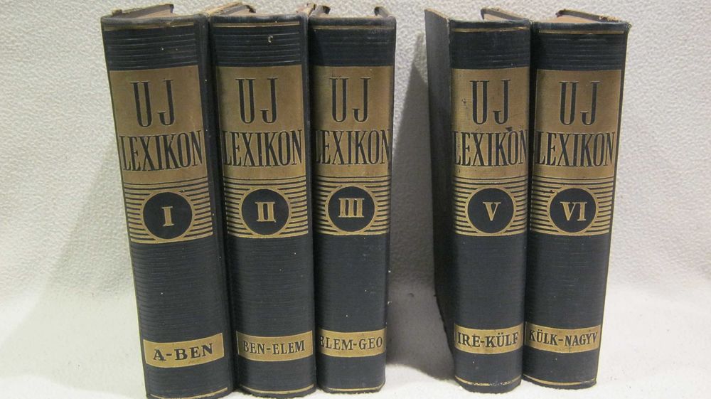UJ LEXIKON,vol I,II,III,-,V,VI,DANTE PANTHEON, editie maghiara,1936.