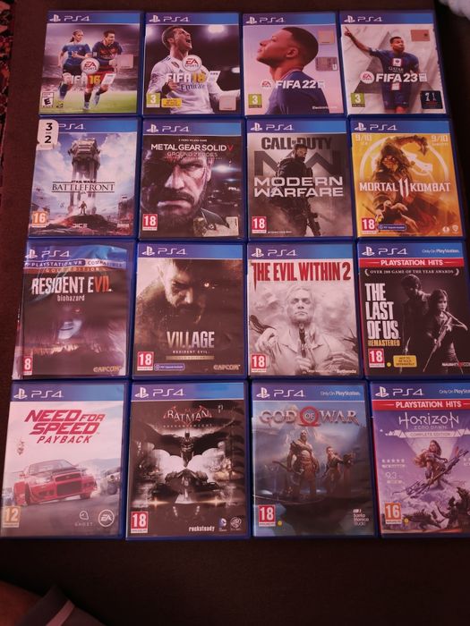 Продавам игри за Ps4 игри