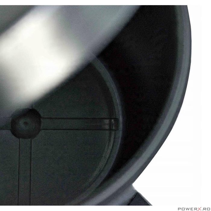 Cos de gunoi pentru baie, cu pedala, 3 litri, metalic, negru Sepio