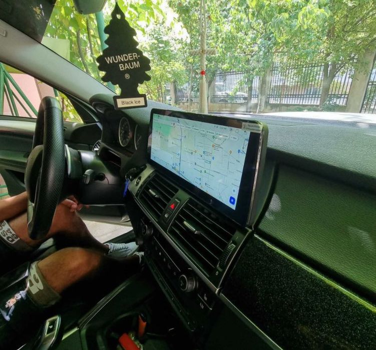 Navigatie android 12" BMW X5 X6 E70 E71 Carplay Waze YouTube