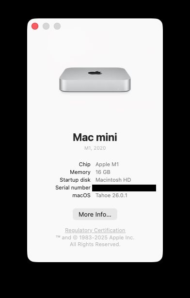 Apple Mac Mini M1 16 ram
