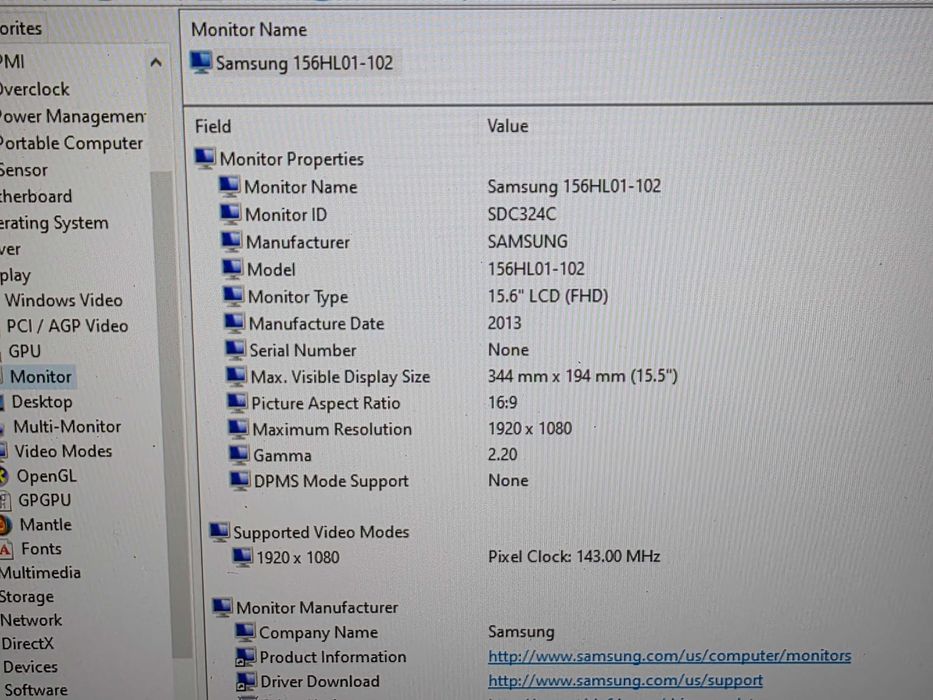 Display laptop 15,6" 1920x1080 FHD 30 Pin, Samsung Ltn156hr01-002