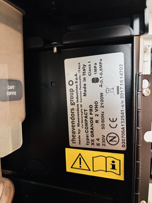 Automate de cafea Rheavendors Cino EC, XS Grande, BL, Doppio