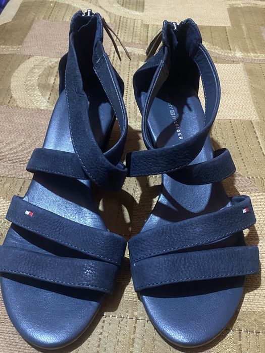 Sandale Tommy Hilfiger, piele naturala
