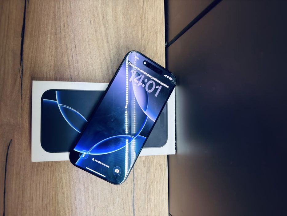 iPhone 16 pro; 256gb; 81%; бәрі істеп тұр минус экран
