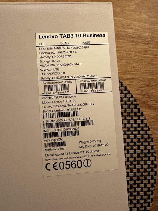 Tableta Lenovo Tab 3 TB3-X70L