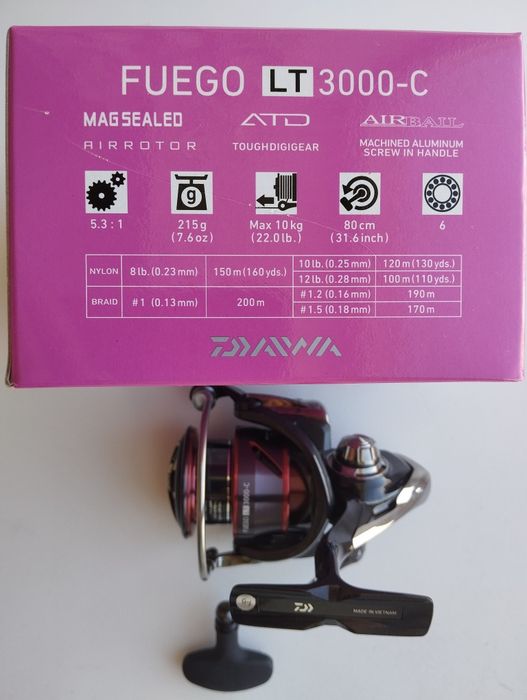 Катушка Daiwa FUEGO LT 3000-c