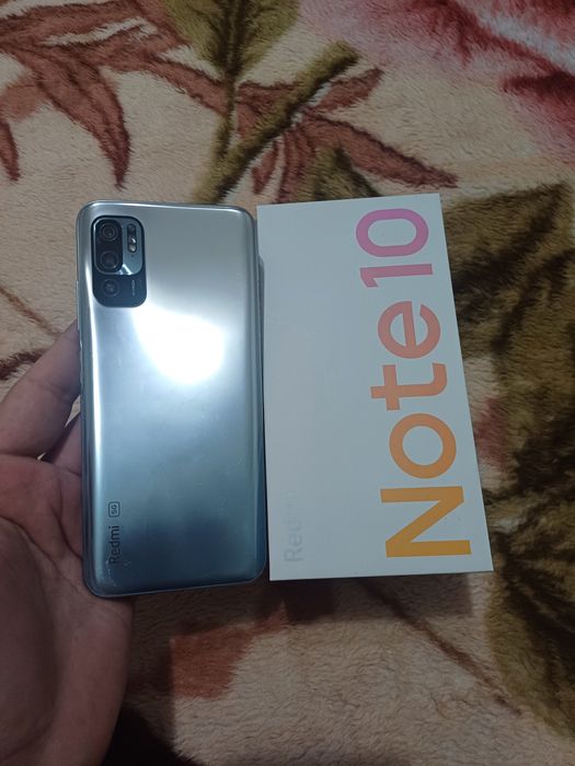 Xiaomi Redmi Note 10 5G 8/128GB Silver Igravoy Karobka Holati Ideal 5G