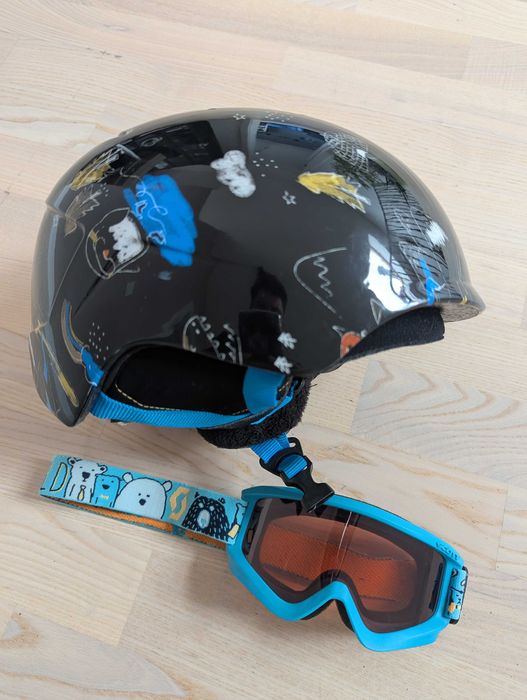 Casca si ochelari copii ski snowboard 52-54cm