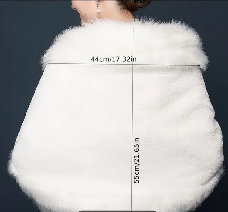 Свадебное пончо на крючке